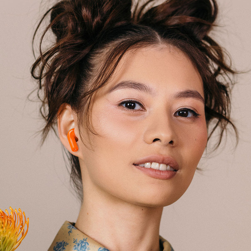 JOY - Orange JOY- True Wireless Headphones - Earphones & EarPods by Happy Plugs