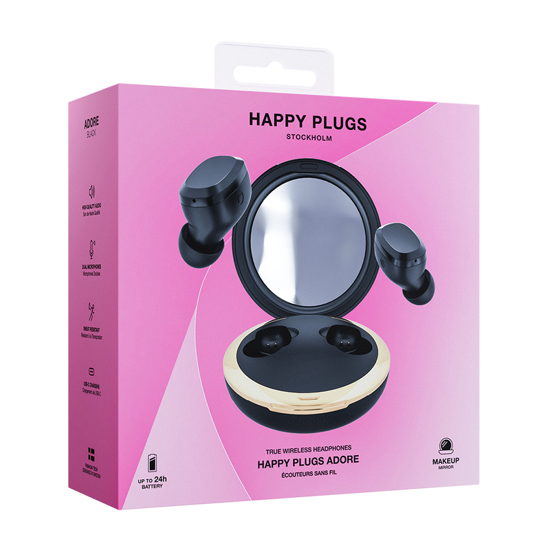 Happy Plugs Adore - Black