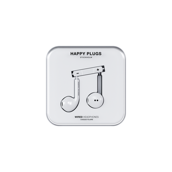Happy Plugs Wired - White